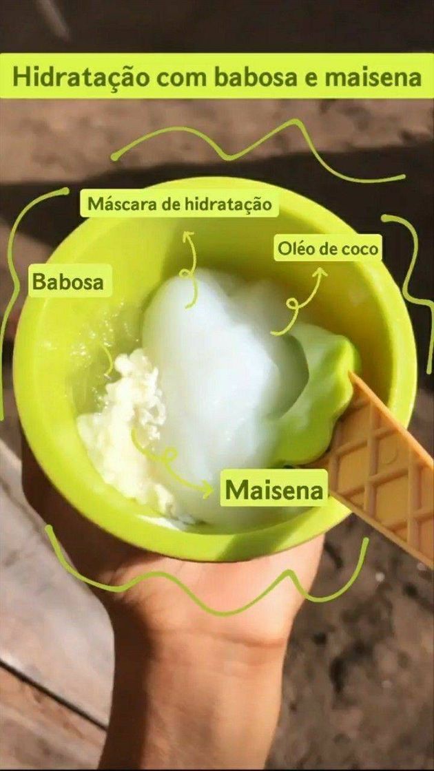 Social Hidratação caseira com babosa e maisena😍