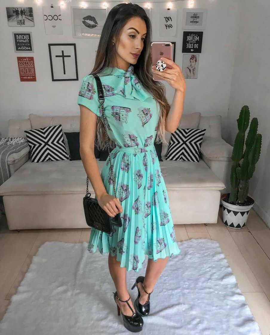 Social Vestido azul tiffany