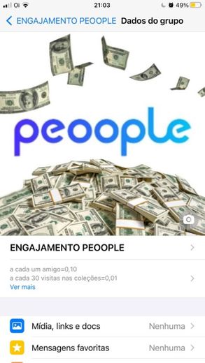 GRUPO PARA GANHAR MAIS DINHEIRO NO PEOOPLE,ENTREM PFVR