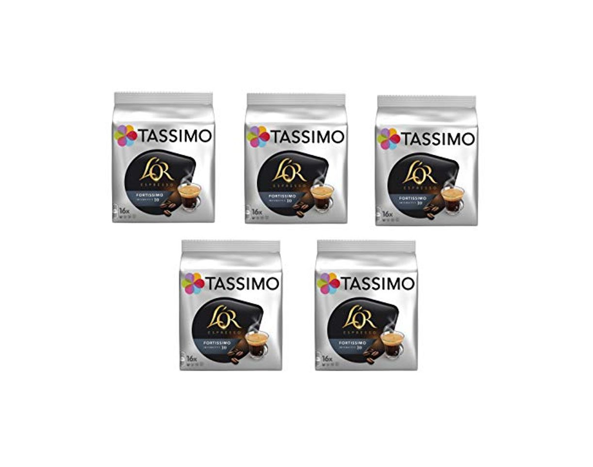 Product TASSIMO L'Or Café Fortissimo - 5 paquetes de 16 cápsulas