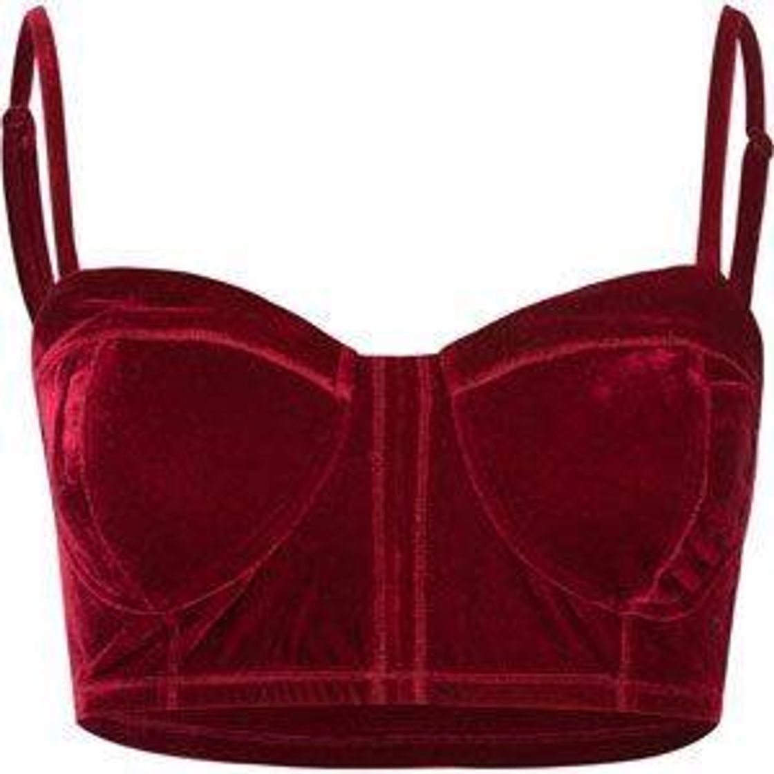 Moda Top Bustier Vermelho