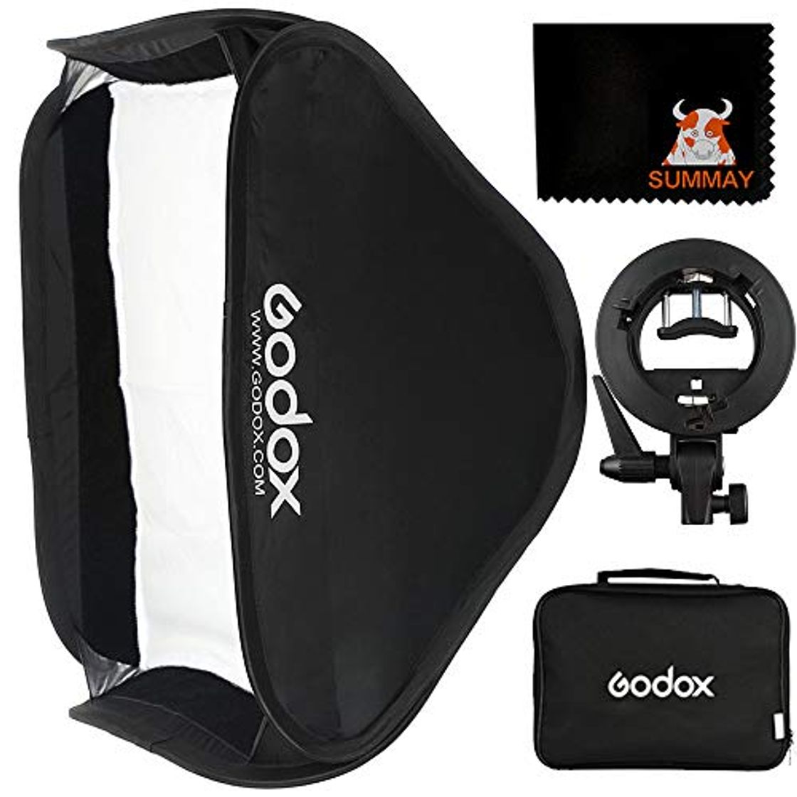 Electronics Godox SFUV8080 80x80cm Softbox Universal Plegable Kit con Soporte Speedlite Estilo S