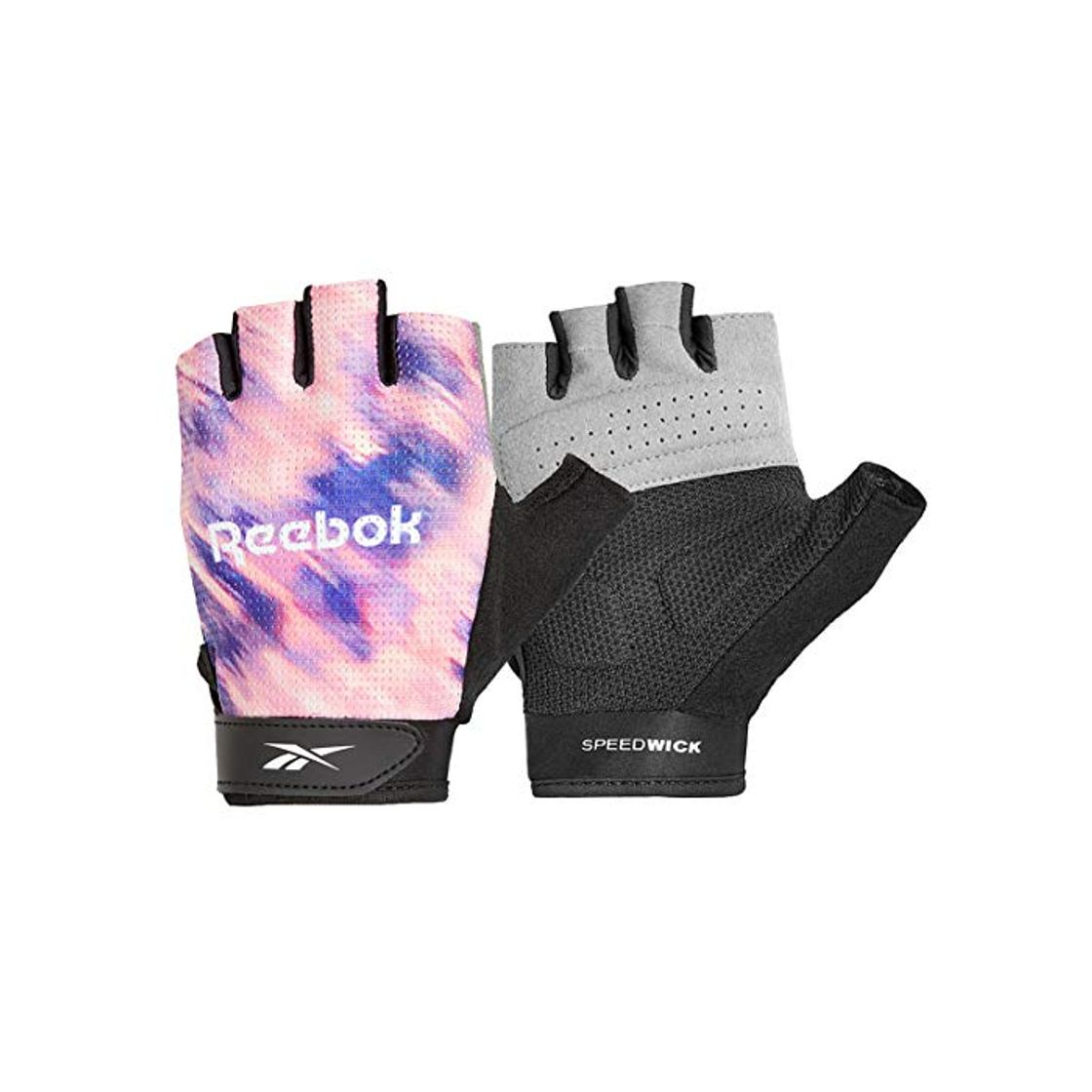 Fitness Reebok Guantes de fitness, para Mujer, Rosado, M-19-20 cm