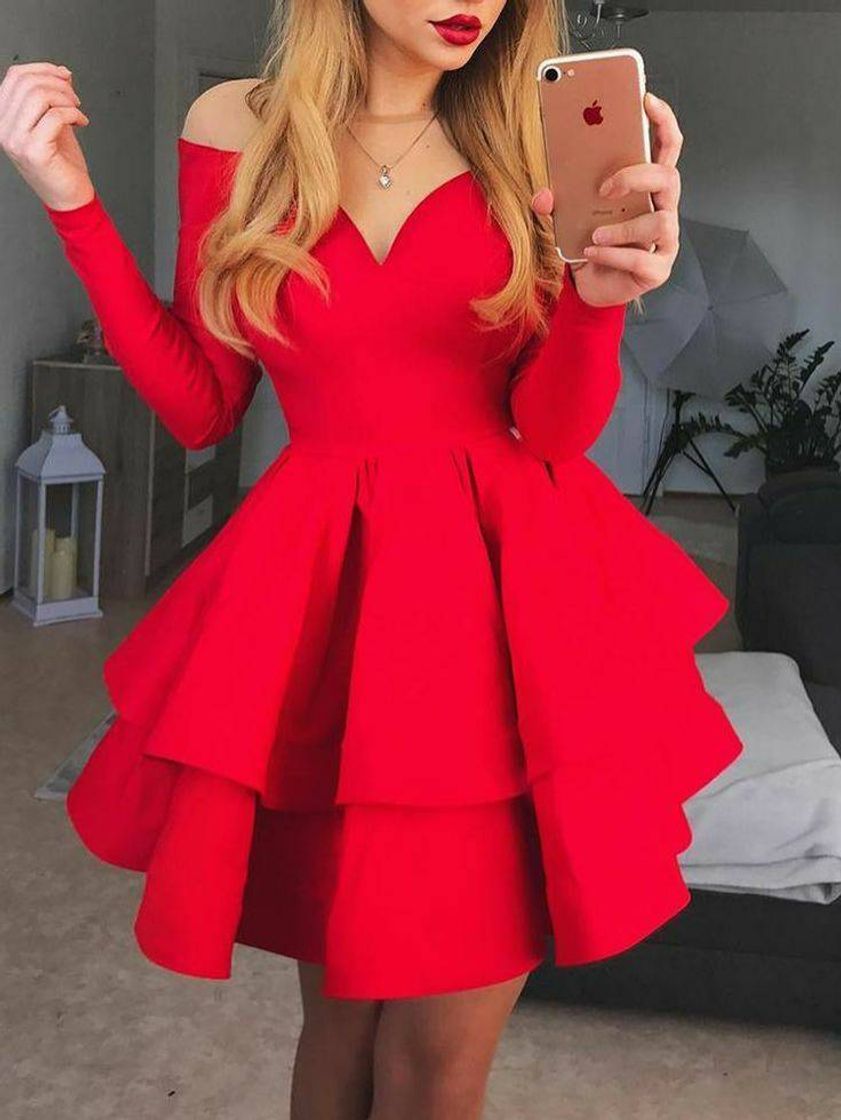 Fashion Vestido vermelho