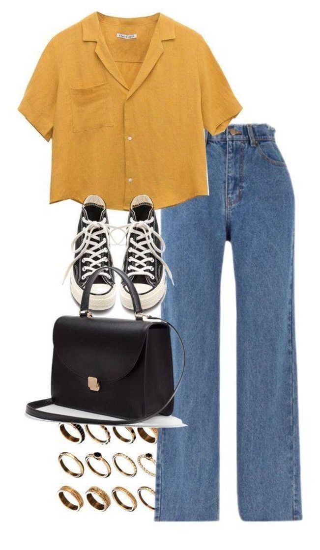 Moda Jeans + camisa cropped yellow 💛