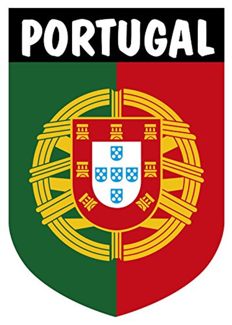 Producto Pegatina Escudo Portugal con Emblema 40x60 mm.