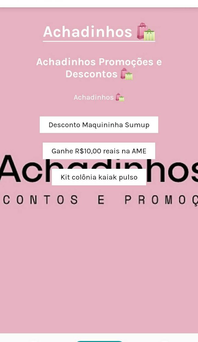 Moda Compre maquininha Sumup com 5% de desconto, usando o link. 