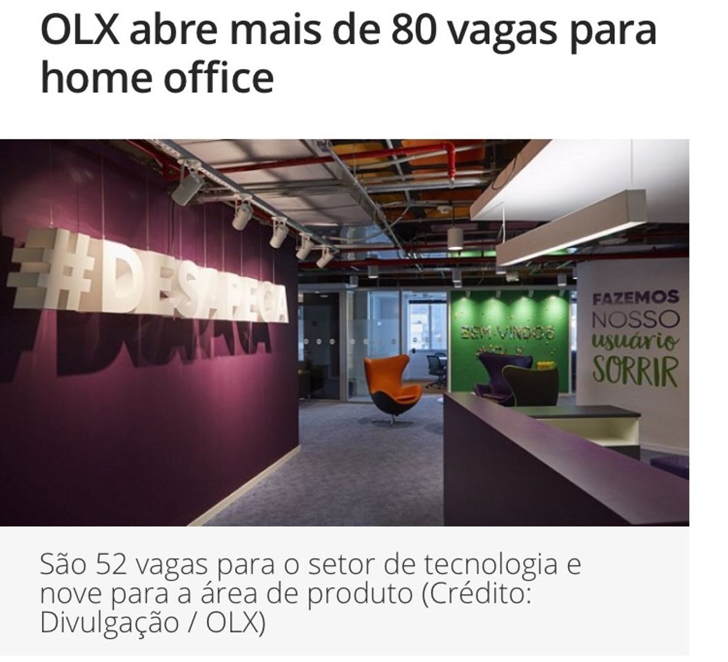 Fashion 80 vagas de emprego OLX