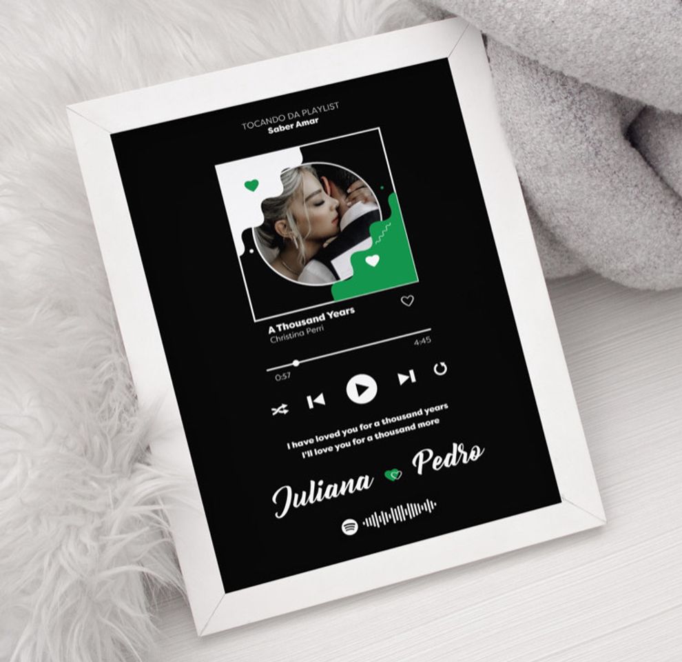 Fashion quadro interativo spotify 