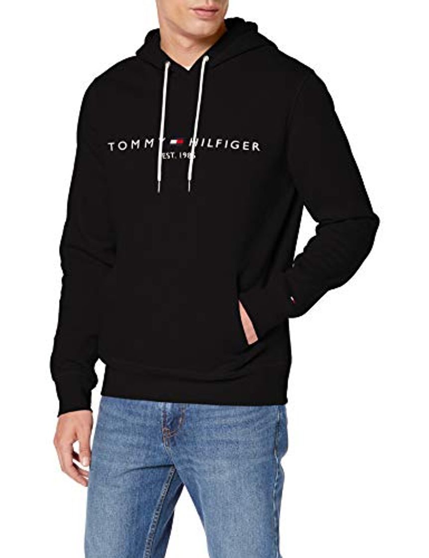 Fashion Tommy Hilfiger Tommy Logo Hoody sudadera, Schwarz