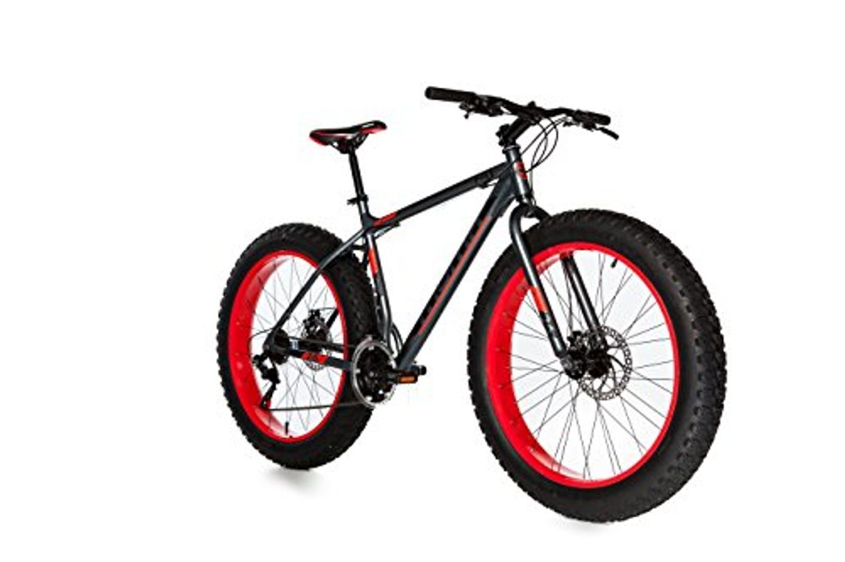 Social Moma Bikes Bicicleta Montaña  FAT 26"Alu, SHIMANO 21V, Doble Freno Disco.