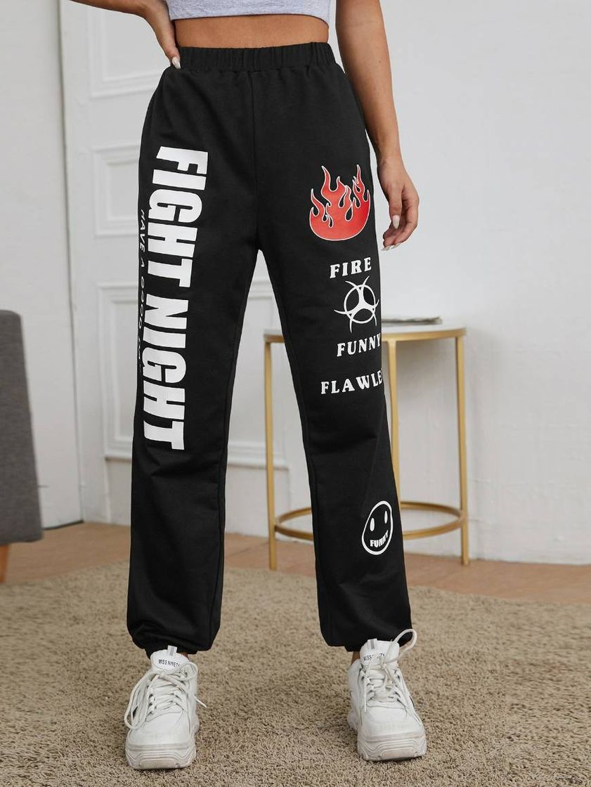 Moda calça de moletom lançamento shein