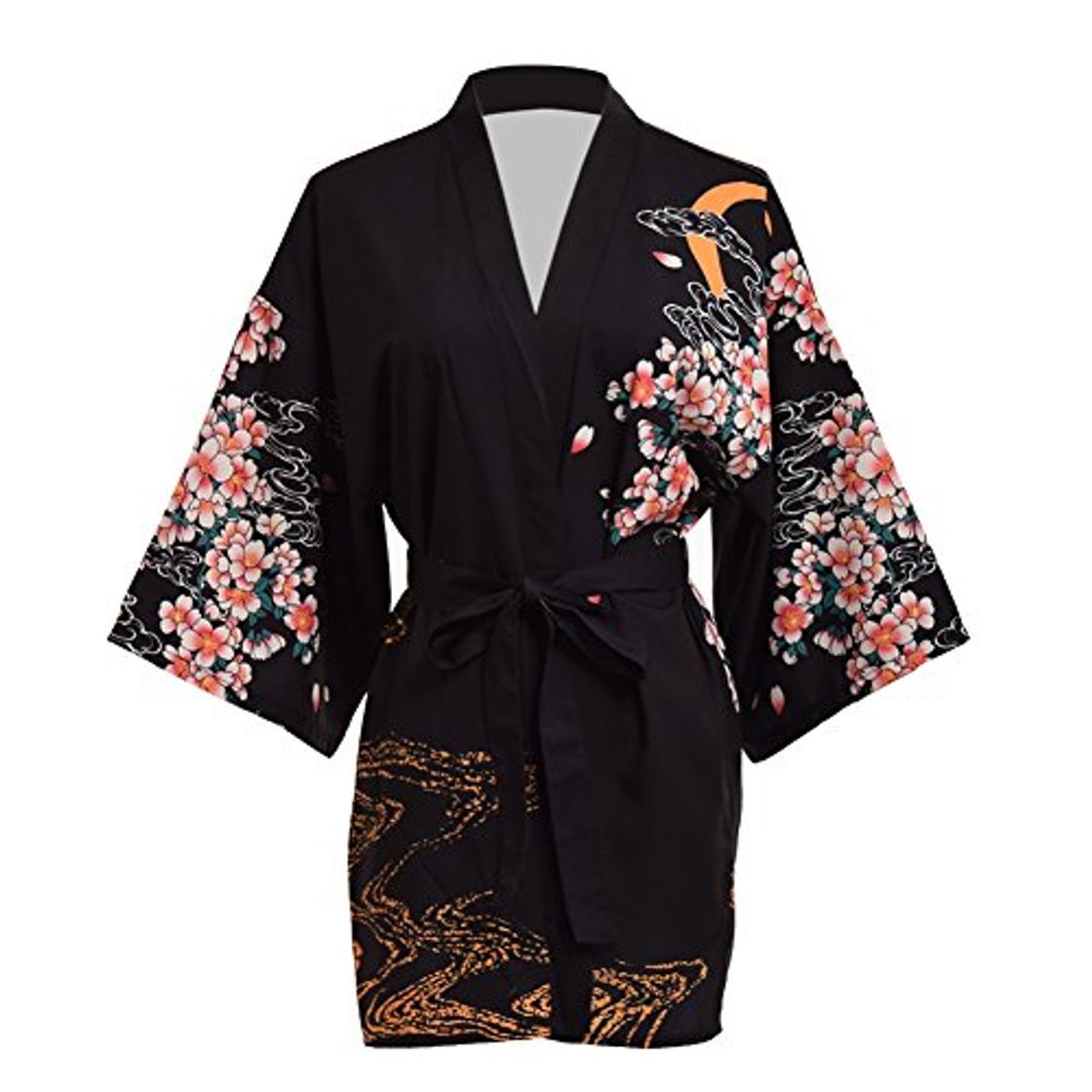 Moda GRACEART Japonés Sakura Yukata Haori Bata de Baño Cubrir Arriba Bata de Noche