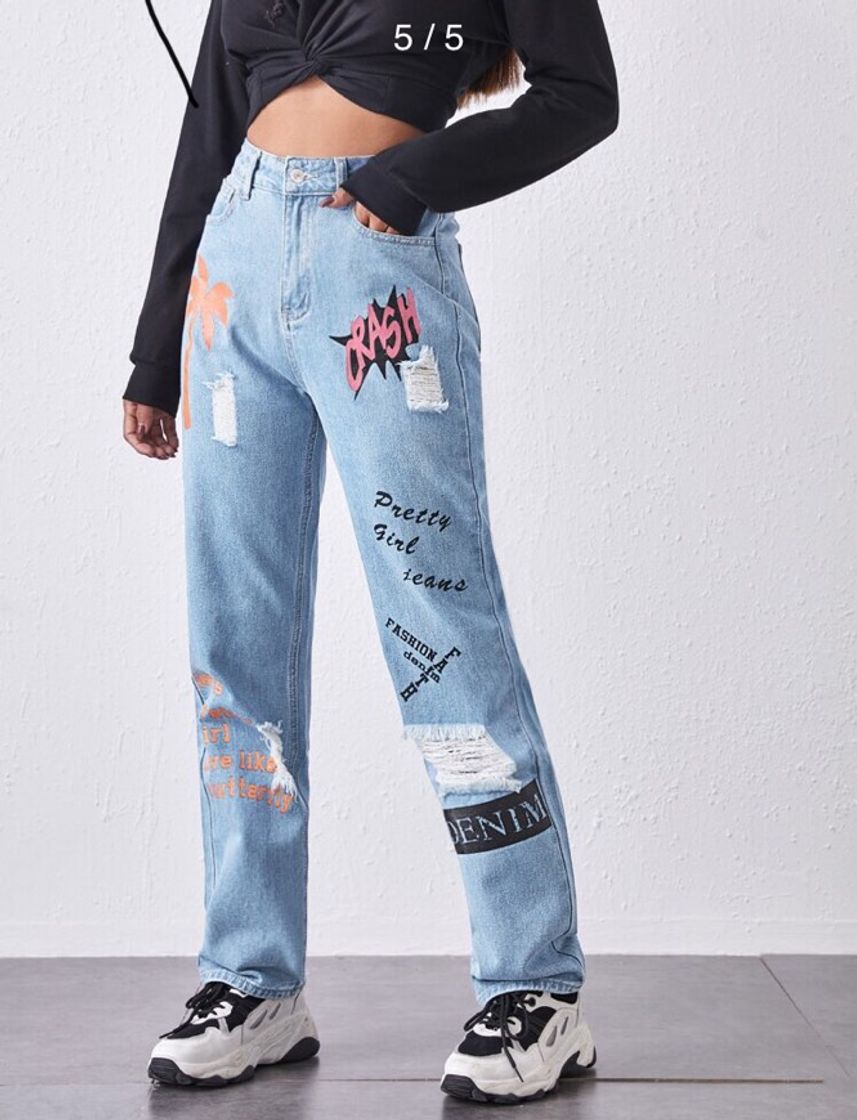 Fashion Calça jeans 