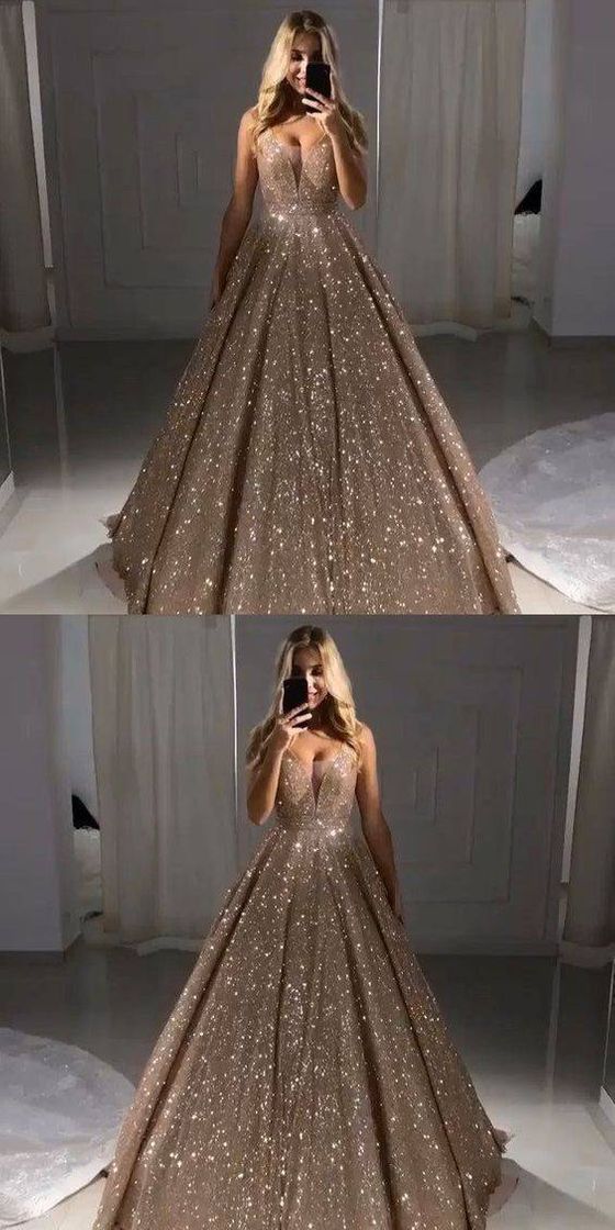 Fashion Vestido gala glitter 