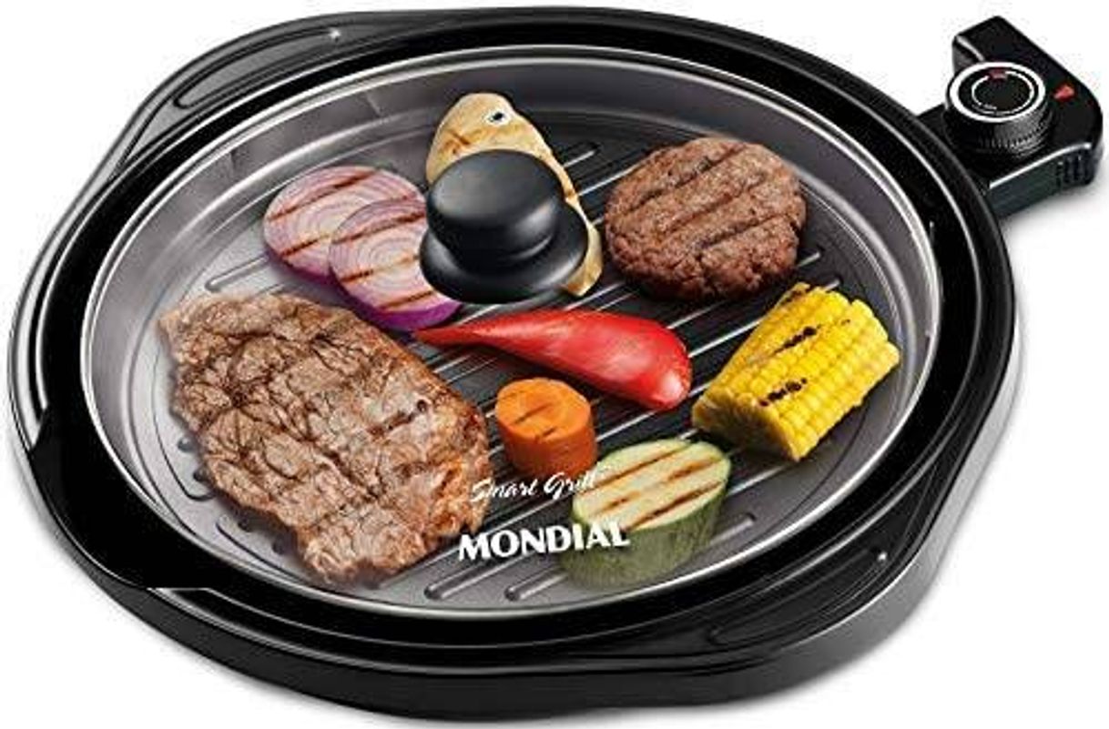 Fashion Mondial G-04 Grill Redondo Smart Mondial 2 em 1

