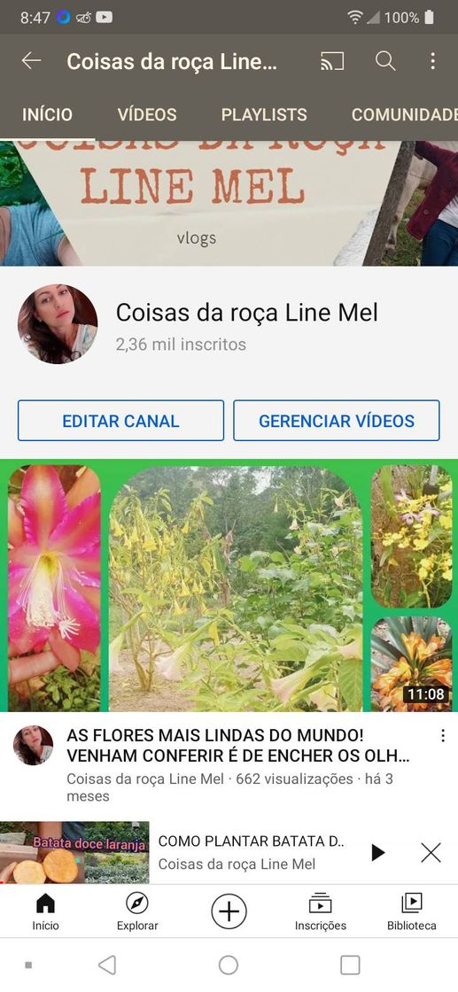 Moda Meu canal no YouTube