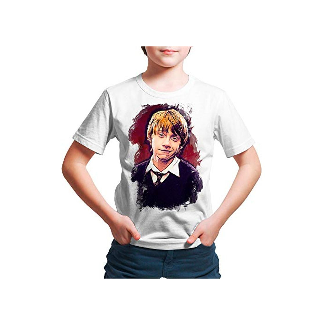 Fashion DibuNaif Camiseta Niño - Unisex Ron Weasley, Harry Potter