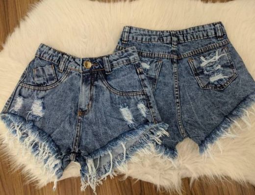 Short jeans mesclado