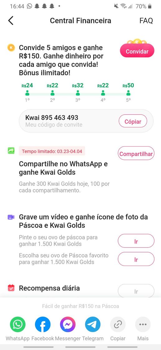 App App para ganhar dinheiro 