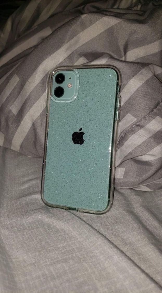 Moda Case transparente com glitter iPhone 11