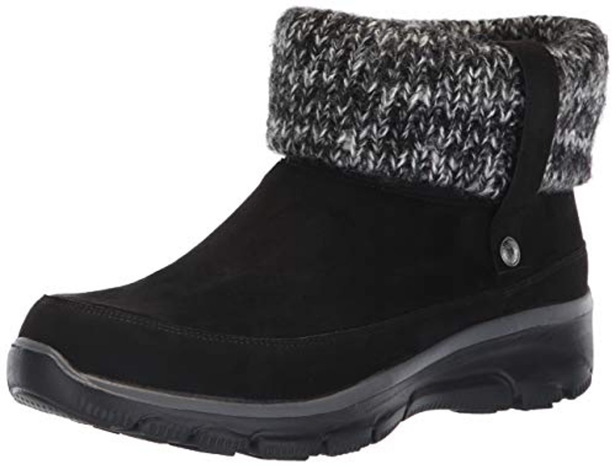 Moda Skechers Easy Going-Heighten, Botines Mujer, Negro