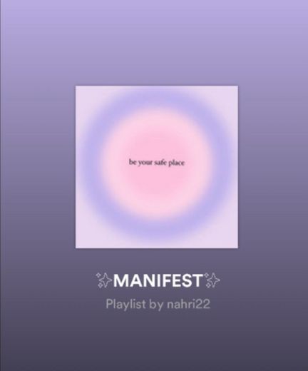 Playlist Spotify for manifestation