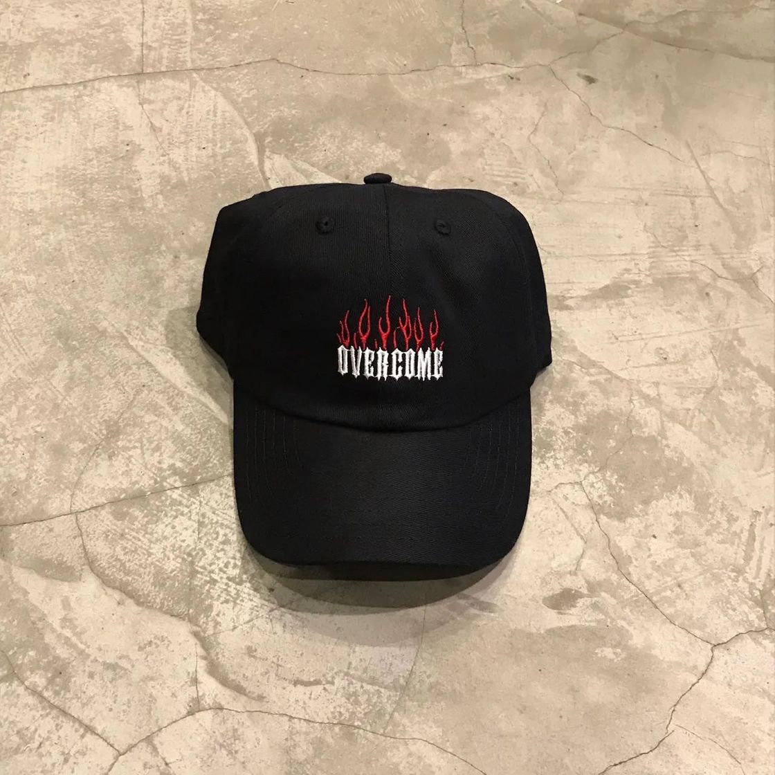 Fashion Dad Hat Overcome "Fire" Preto 