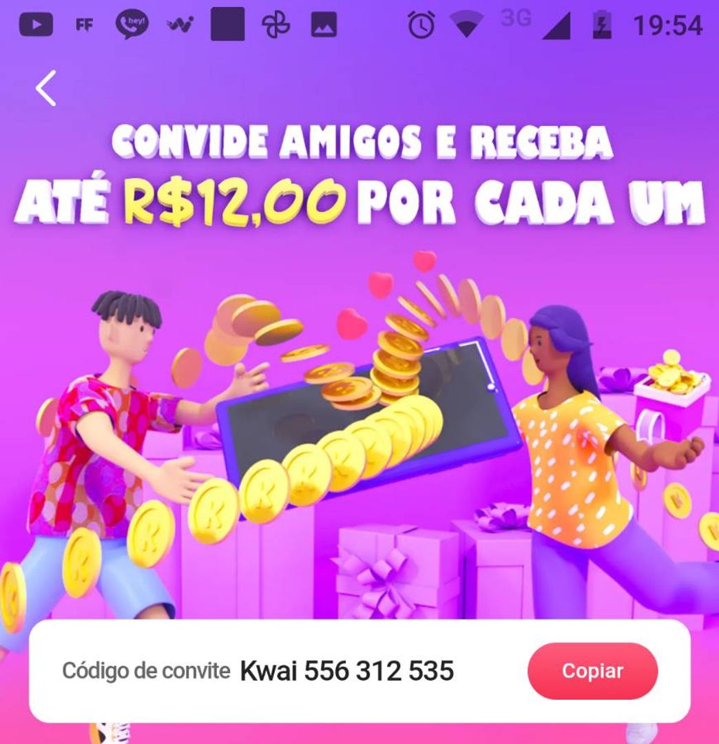 Moda Ganhar dinheiro baixando o Kwai! https://m.kwai.app/s/a6t67I