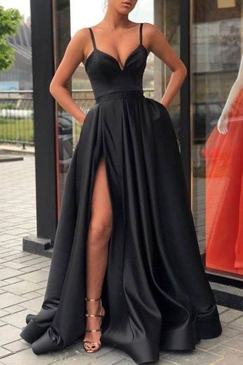 Vestido de gala preto