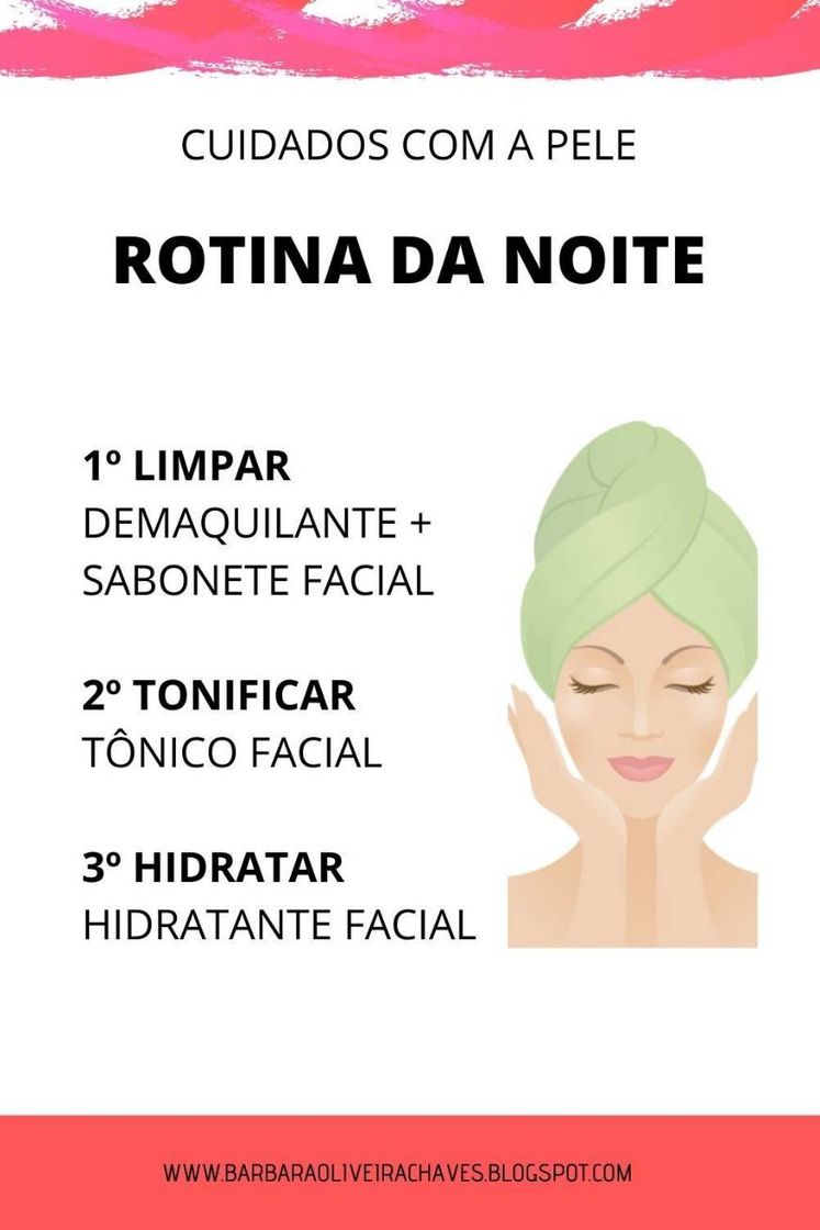 Moda Rotina da noite skincare 