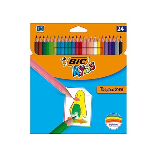 BIC Kids Tropicolors - Blíster de 24 unidades