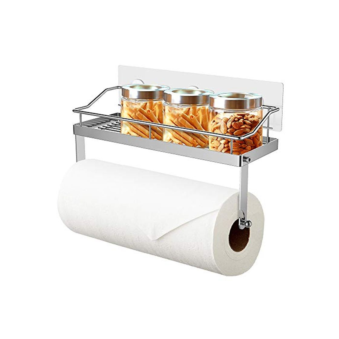 Producto Oriware Adhesivo Portarrollos de Cocina con Estante Soportes de pared Especiero Organizador