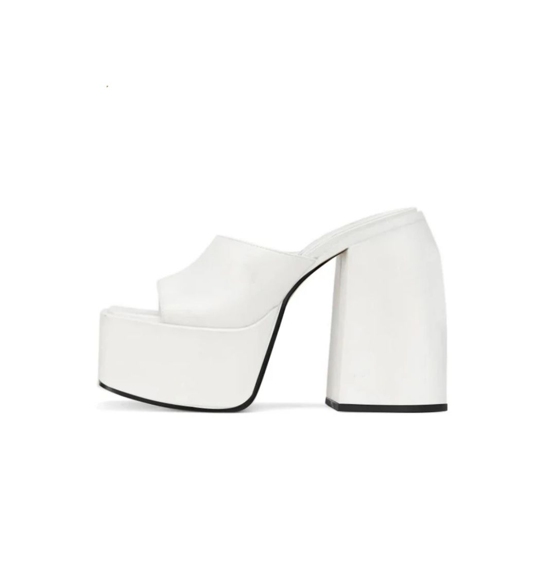 Fashion SANDALIAS PLATAFORMA BLANCA