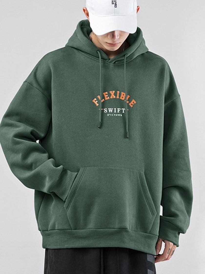 Fashion Men's Flexible Long Sleeve Hoodie