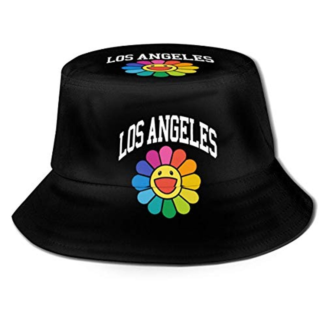 Moda GYHJH Los Aneles Takashi Sunflower Unisex Print Bucket Hat Summer Beach Sombrero de protección Solar Gorra para Exteriores