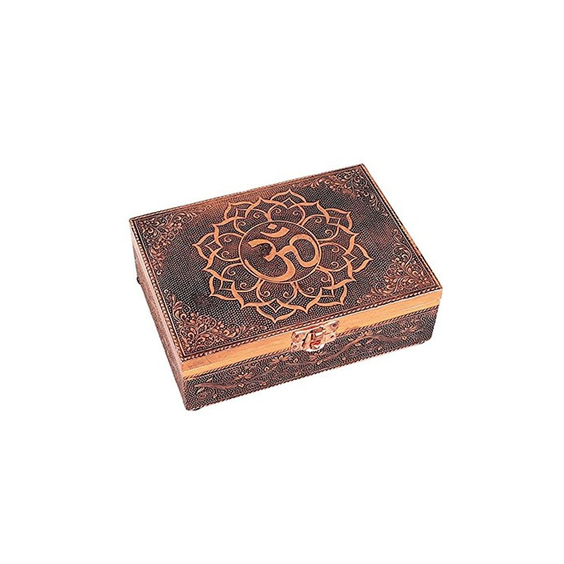 Social Find Something Different Caja de Tarot Tallada a Mano en Estilo Rãºstico con Figuras de Estrella y Luna