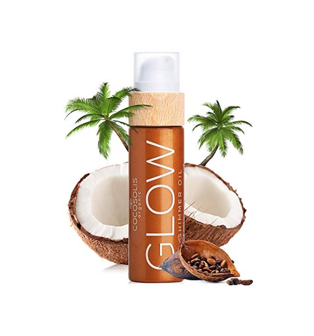 Producto COCOSOLIS Glow Aceite Brillante - Hidratante Bio Oil - Brillo bronceador para