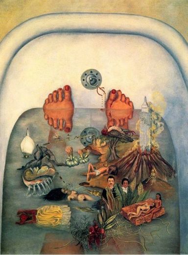 "Lo que el agua me dio" de Frida Kahlo