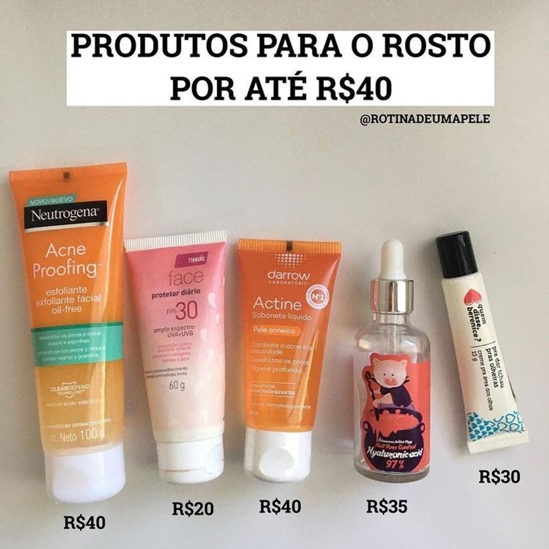 Fashion Produtinhos de Skincare 