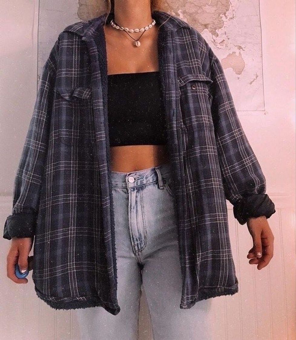 Fashion oversize grunge aesthetic outfit 