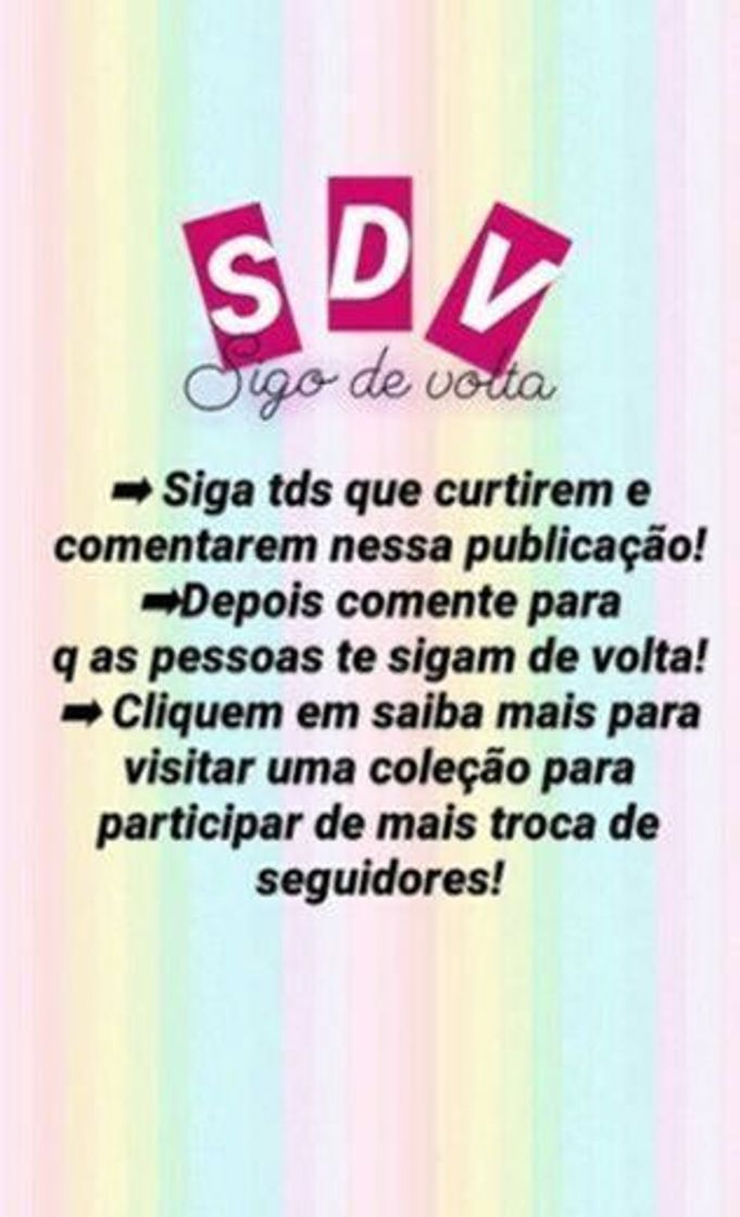 Social Sdv | Sigo de Volta