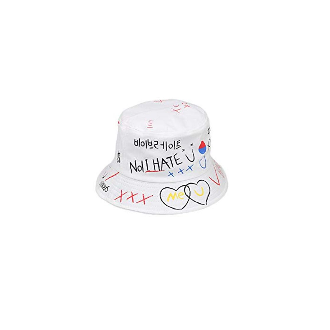 Moda youler Sombrero Pescador, Soft Cotton Sun Cap Creative Graffiti Plegable Bucket Hat