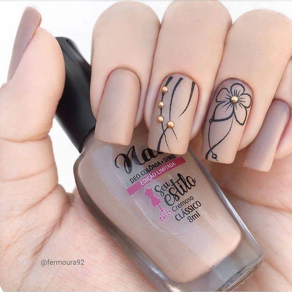 Fashion Unhas cor nude