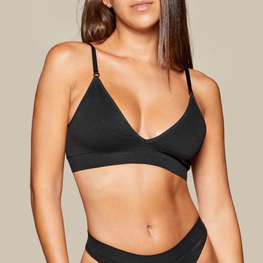 Triangle Seamless Bra - Black - Fashion | Prozis