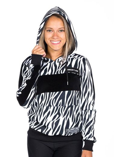 CAMISOLA COM CAPUZ ZEBRA | Roupa De Ginásio, Fitness E ...