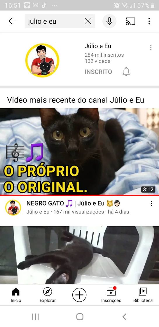 Social Canal de humor aonde o gato faz brincadeiras