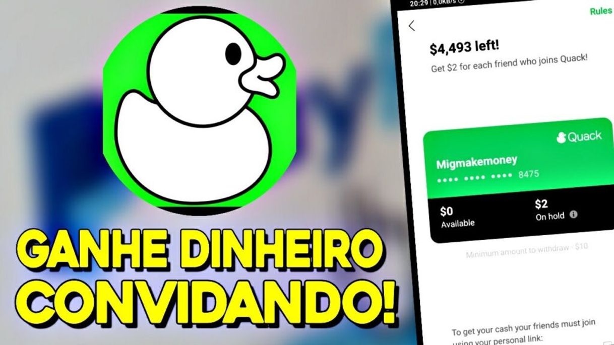 Moda Rede social pagando 1$ por indicado de amigos quackapp