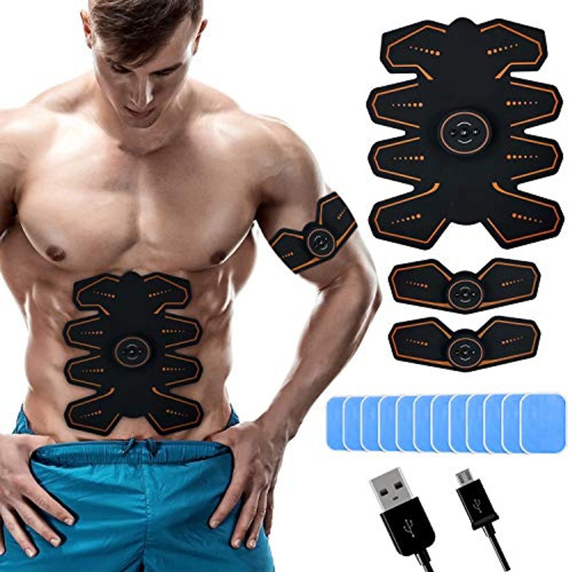 Products WeightWorld Electroestimulador Muscular Abdominales - Estimulador Eléctrico USB Recargable