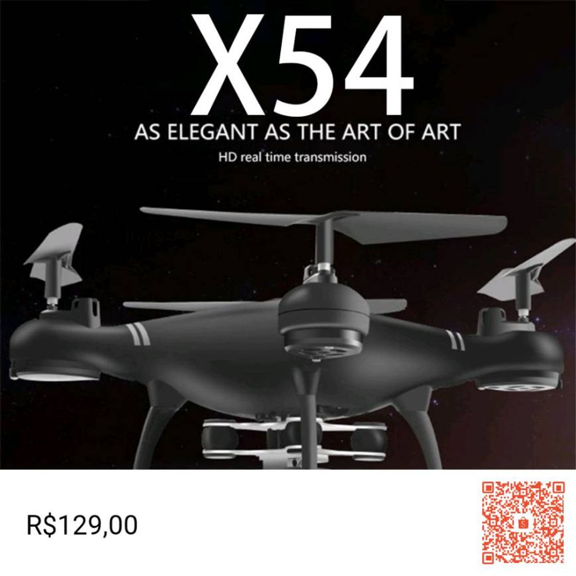 Fashion 2.4G Wifi Controle Remoto Rc Drone Avião Quadcopter Com Câme